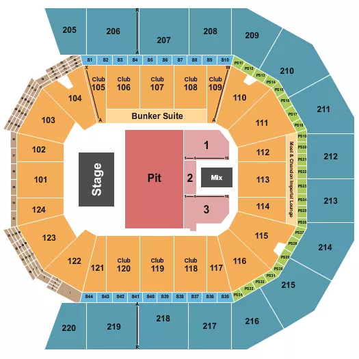 seating chart for Moody Center ATX - Endstage Pit 4 - eventticketscenter.com