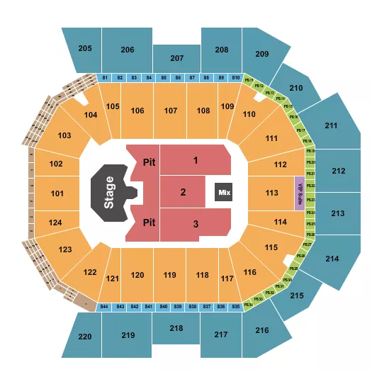 seating chart for Moody Center ATX - Ghost - eventticketscenter.com