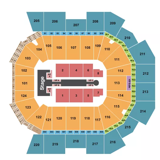 seating chart for Moody Center ATX - Jennifer Lopez 2024 - eventticketscenter.com