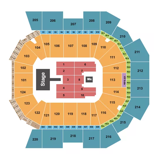 seating chart for Moody Center ATX - Jhene Aiko - eventticketscenter.com