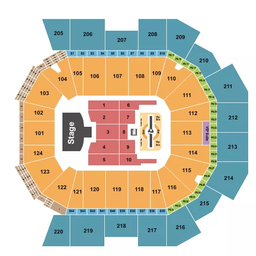 seating chart for Moody Center ATX - Justin Timberlake - eventticketscenter.com