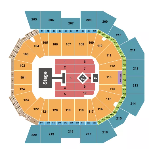 seating chart for Moody Center ATX - Kylie Minogue - eventticketscenter.com