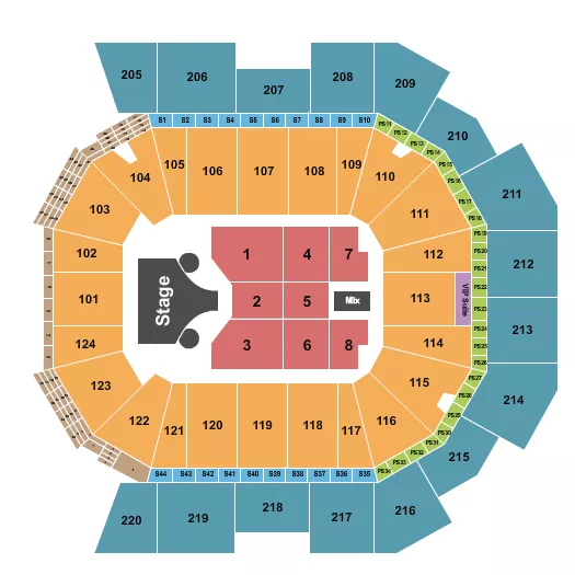 seating chart for Moody Center ATX - Missy Elliott - eventticketscenter.com