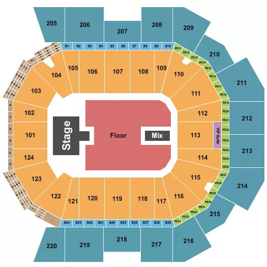 seating chart for Moody Center ATX - NF - eventticketscenter.com