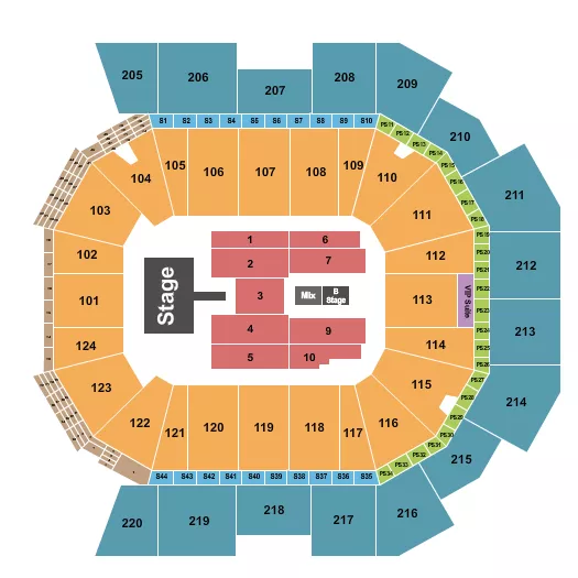 seating chart for Moody Center ATX - Niall Horan - eventticketscenter.com
