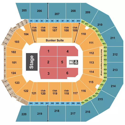 seating chart for Moody Center ATX - Pentatonix - eventticketscenter.com