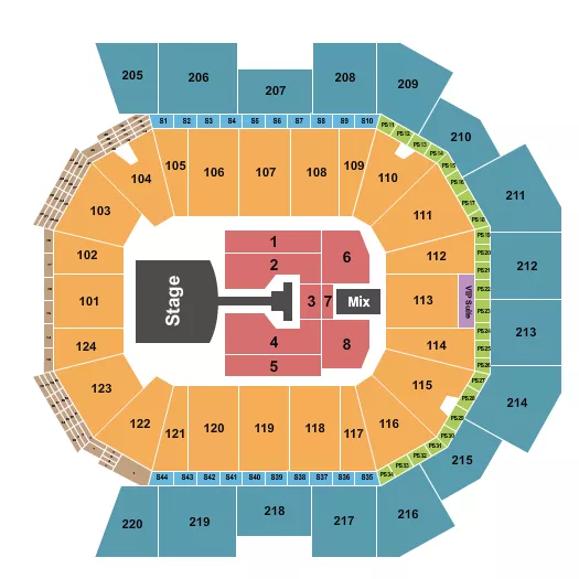 seating chart for Moody Center ATX - Pink - eventticketscenter.com
