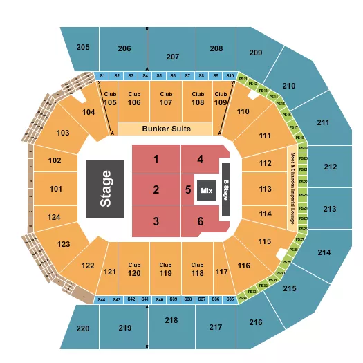 seating chart for Moody Center ATX - Ricardo Arjona - eventticketscenter.com