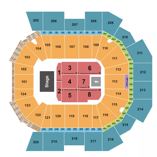 seating chart for Moody Center ATX - Third Day - eventticketscenter.com