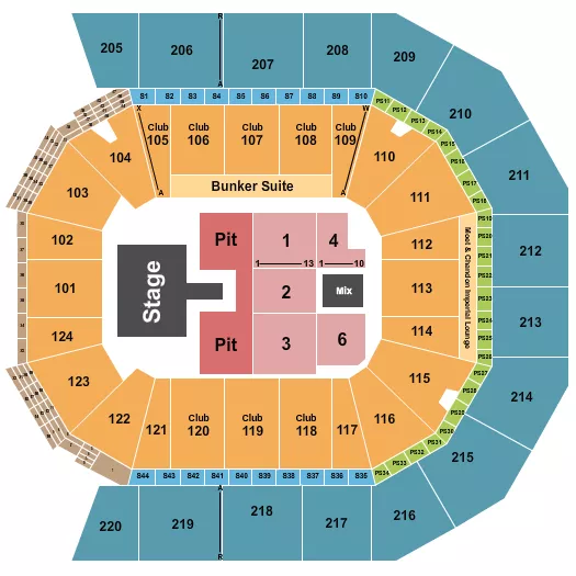 seating chart for Moody Center ATX - Thomas Rhett - eventticketscenter.com