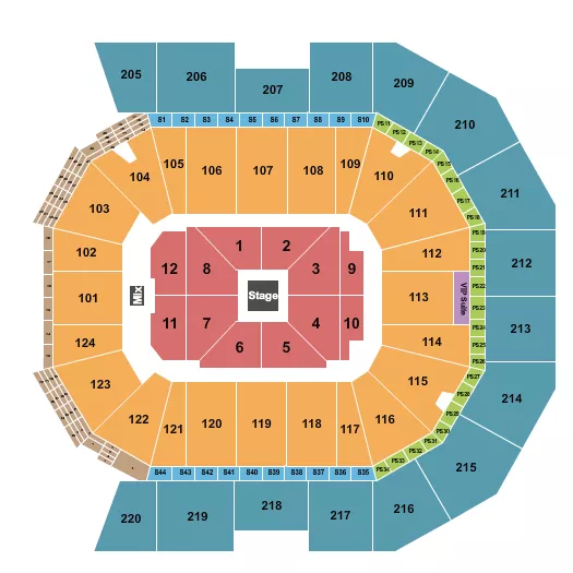 seating chart for Moody Center ATX - Tom Segura - eventticketscenter.com