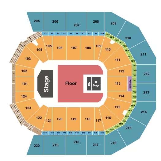 seating chart for Moody Center ATX - Tyler The Creator - eventticketscenter.com