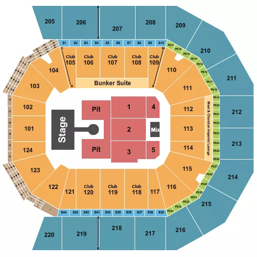 seating chart for Moody Center ATX - Weezer - eventticketscenter.com