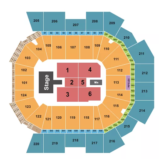 seating chart for Moody Center ATX - Wu-Tang Clan - eventticketscenter.com