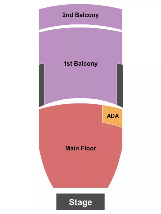 seating chart for Moore Theatre - WA - GA Floor GA Balc 2 - eventticketscenter.com