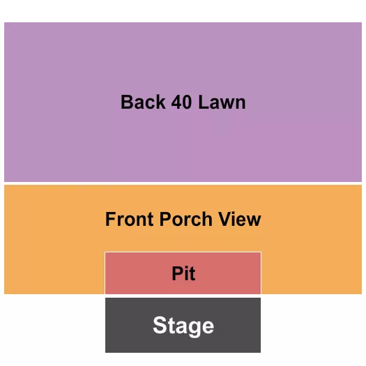 seating chart for Morris Farm - Pit/Porch View - eventticketscenter.com