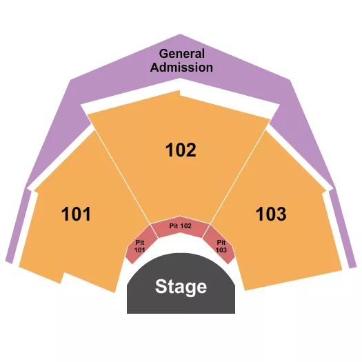 seating chart for Mort Glosser Amphitheater - Endstage - eventticketscenter.com