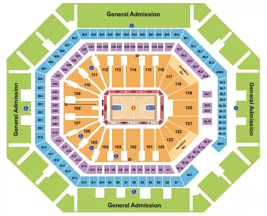 seating chart for Mortgage Matchup Center - Basketball - Mercury - eventticketscenter.com