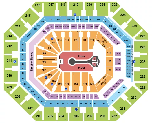 seating chart for Mortgage Matchup Center - Benson Boone - eventticketscenter.com