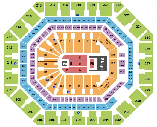 seating chart for Mortgage Matchup Center - Doja Cat - eventticketscenter.com
