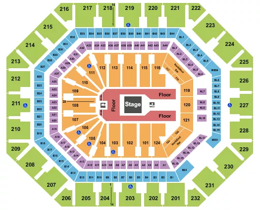 seating chart for Mortgage Matchup Center - Forrest Frank - eventticketscenter.com