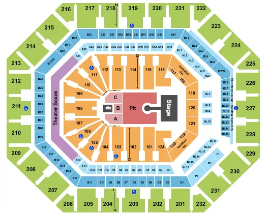 seating chart for Mortgage Matchup Center - Louis Tomlinson - eventticketscenter.com