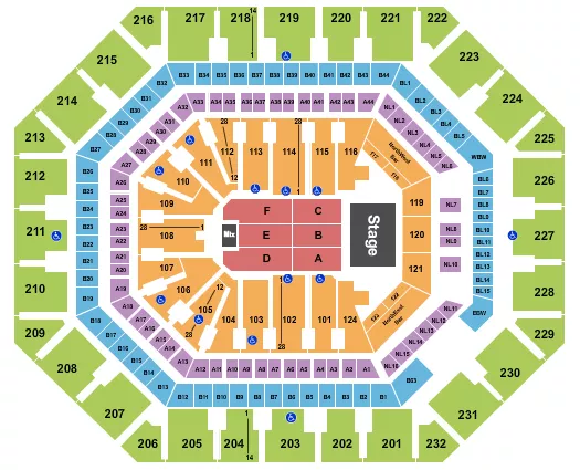 seating chart for Mortgage Matchup Center - Marc Anthony - eventticketscenter.com