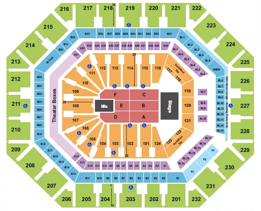 seating chart for Mortgage Matchup Center - TSO - eventticketscenter.com
