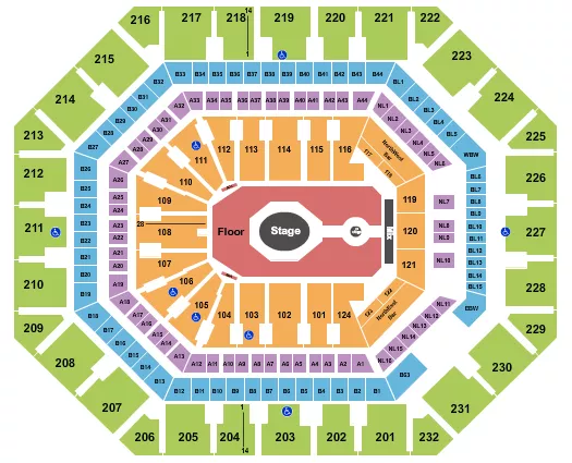 seating chart for Mortgage Matchup Center - Tame Impala - eventticketscenter.com