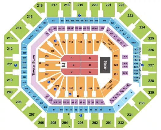 seating chart for Mortgage Matchup Center - Tool - eventticketscenter.com