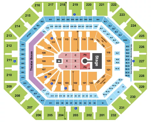 seating chart for Mortgage Matchup Center - Weezer - eventticketscenter.com
