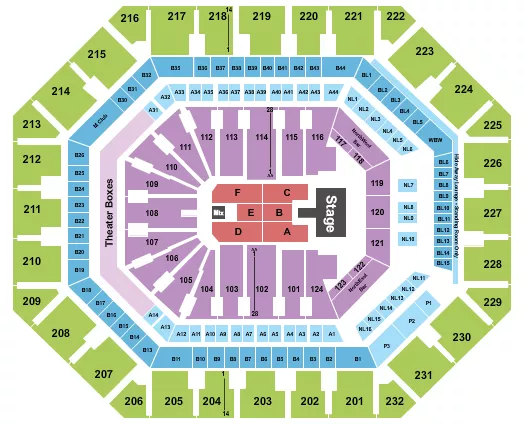 seating chart for Mortgage Matchup Center - Wu-Tang Clan - eventticketscenter.com
