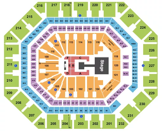 seating chart for Mortgage Matchup Center - Le Sserafim - eventticketscenter.com