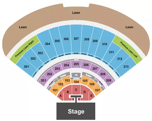 seating chart for Morton Amphitheater - Endstage with Catwalk - eventticketscenter.com