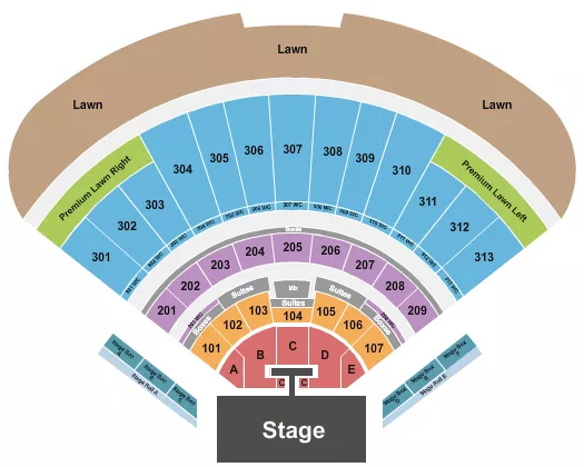 seating chart for Morton Amphitheater - Endstage with Catwalk - eventticketscenter.com
