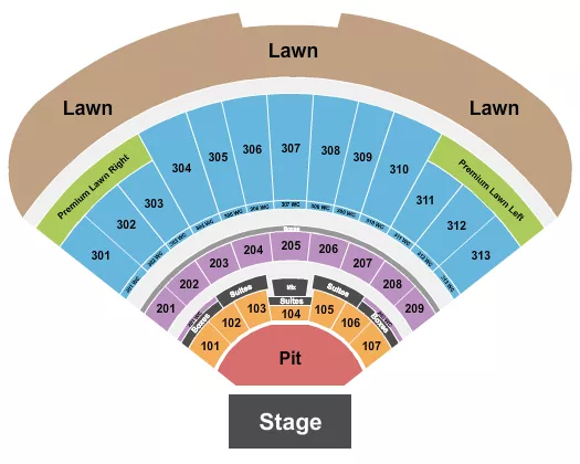 seating chart for Morton Amphitheater - Endstage Large Pit - eventticketscenter.com