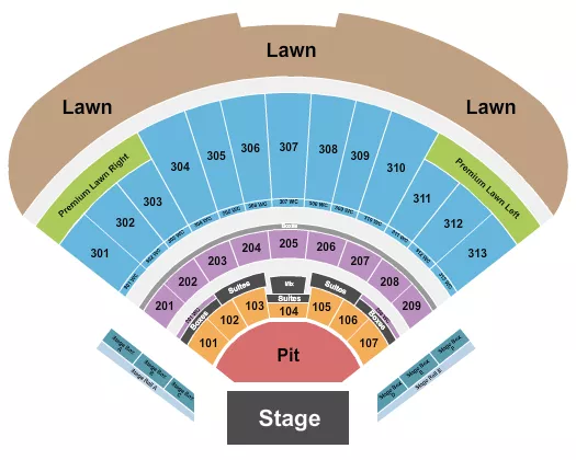 seating chart for Morton Amphitheater - Endstage Large Pit - eventticketscenter.com