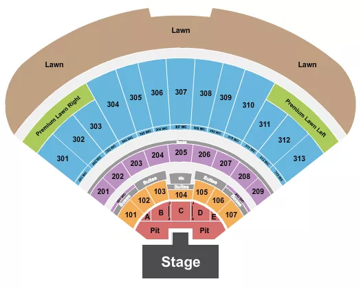 seating chart for Morton Amphitheater - Endstage Pit w/Catwalk - eventticketscenter.com