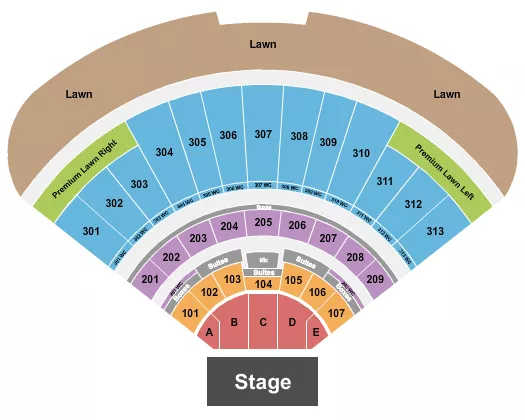 seating chart for Morton Amphitheater - Endstage - eventticketscenter.com