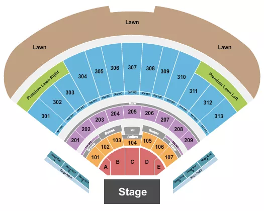 seating chart for Morton Amphitheater - Endstage - eventticketscenter.com
