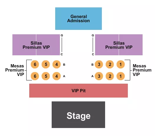 seating chart for Mosaic Arena - Endstage - eventticketscenter.com