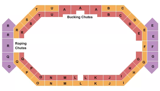 seating chart for Mosaic Arena - Rodeo - eventticketscenter.com