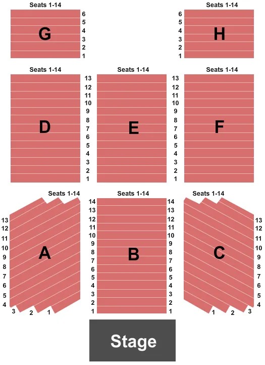 seating chart for Mount Airy Casino Resort - Endstage 3 - eventticketscenter.com