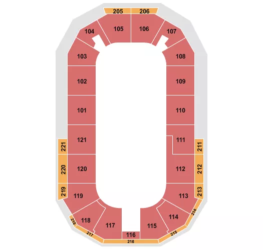 seating chart for Hero Arena At Mountain America Center - Endurocross - eventticketscenter.com