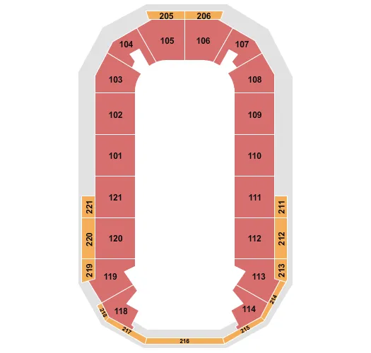 seating chart for Hero Arena At Mountain America Center - Performance Area - eventticketscenter.com