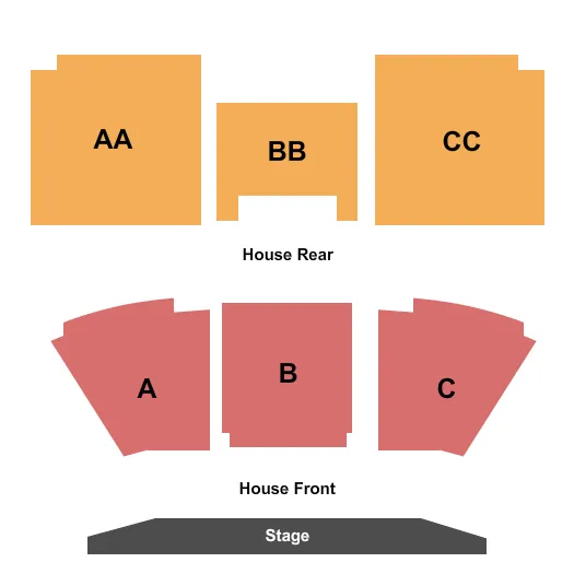 seating chart for Mountain Arts Center - End Stage - eventticketscenter.com