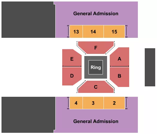 seating chart for Marshall Health Network Arena - Toughman - eventticketscenter.com