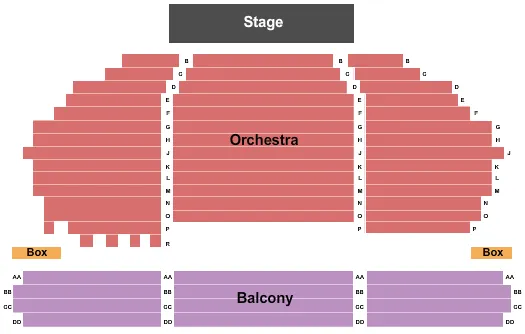 seating chart for Mountain View Center For The Performing Arts - End Stage - eventticketscenter.com