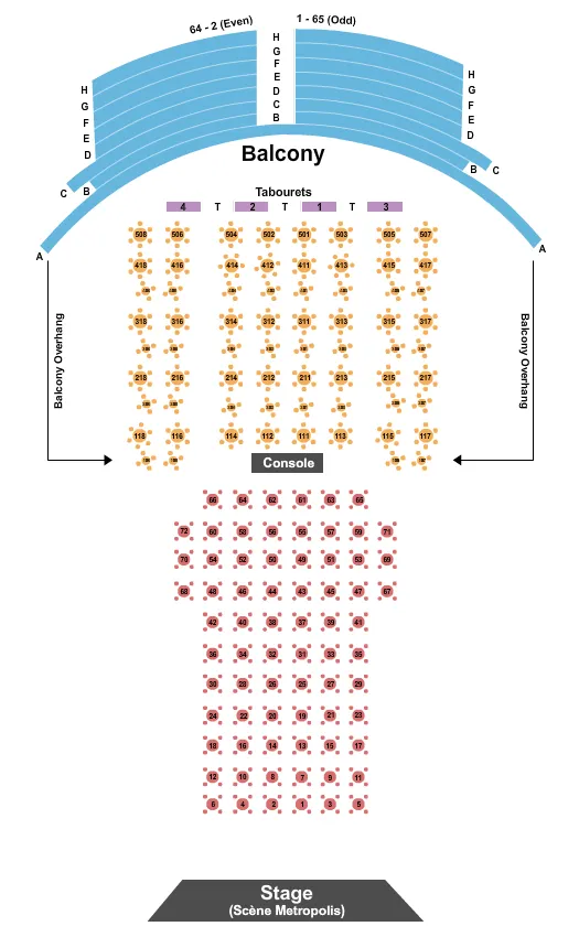 seating chart for MTelus - Endstage Tables 2 - eventticketscenter.com