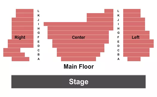 seating chart for Music Theatre at CU Boulder - Endstage - eventticketscenter.com